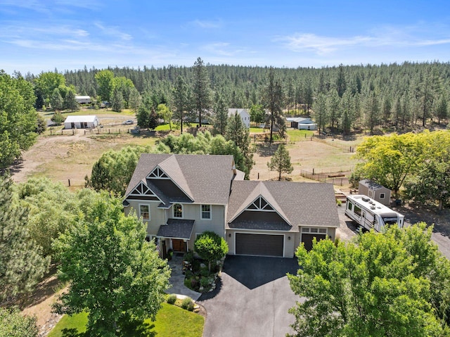 5857 Little Sandy Loop Rd, Nine Mile Falls, WA 99026 - aerial view of property and surrounding area featuring a forest