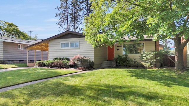 1718 E 39th Ave, Spokane, WA 99203 - view of front facade featuring a front yard and a carport