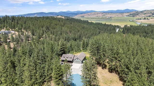 19918 E Pheasant Dr, Greenacres, WA 99016 - bird's eye view of a mountainous background