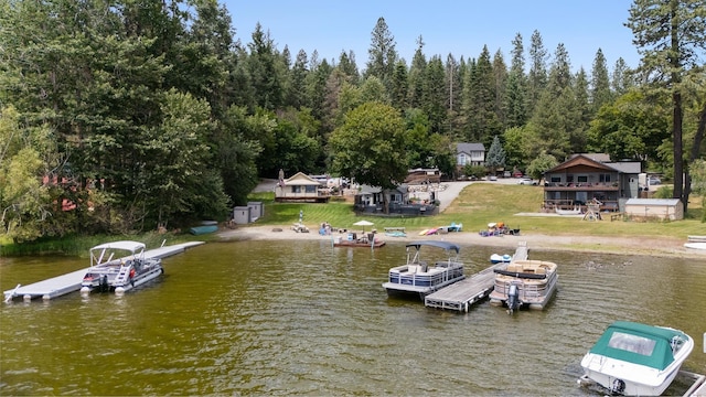 23632 E Beach Ln, Newman Lake, WA 99025 - dock area featuring a water view