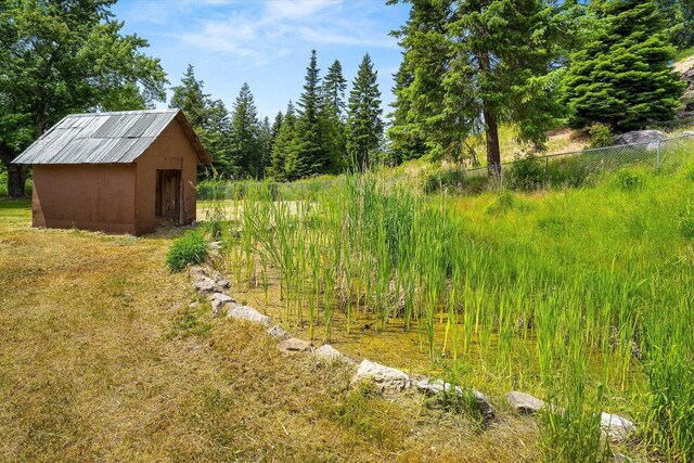 1541 Thompson Rd, Elk, WA 99009 - view of yard with a storage shed