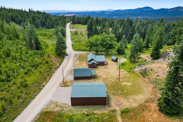 1541 Thompson Rd, Elk, WA 99009 - view of subject property featuring a forest and a mountain backdrop