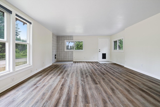 1541 Thompson Rd, Elk, WA 99009 - unfurnished living room with plenty of natural light and wood finished floors