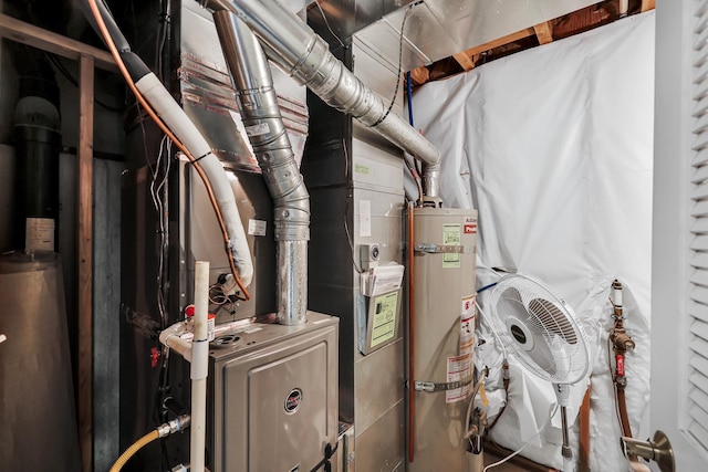 1308 S Drummond Rd, Spokane Valley, WA 99016 - utility room featuring secured water heater