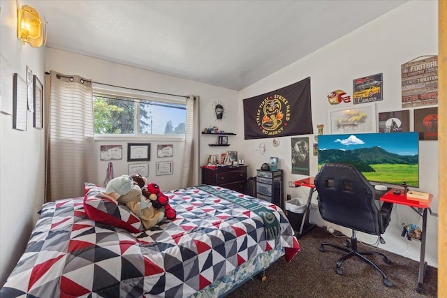 6503 N Calispel St, Spokane, WA 99208 - bedroom with carpet floors and lofted ceiling
