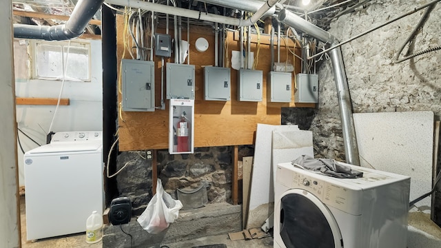 1622 W 10th Ave, Spokane, WA 99204 - washroom featuring washer / clothes dryer and electric panel