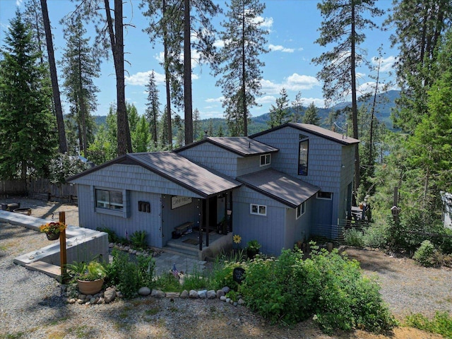 33348 Lakeview Ln, Valley, WA 99181 - view of front facade featuring a mountain view