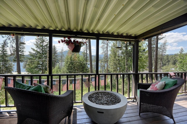 33348 Lakeview Ln, Valley, WA 99181 - sunroom with view of scattered trees