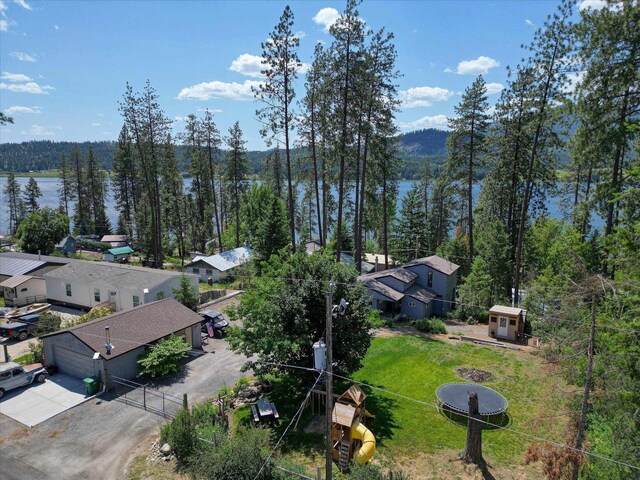 33348 Lakeview Ln, Valley, WA 99181 - bird's eye view of a forest and a water and mountain view