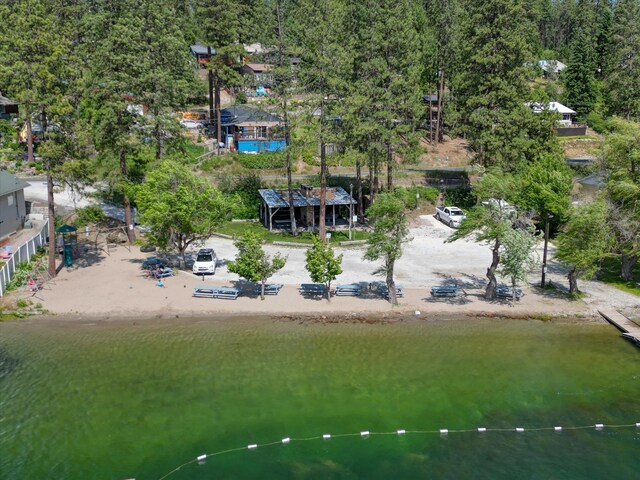 33348 Lakeview Ln, Valley, WA 99181 - aerial view of a pool area and a nearby body of water