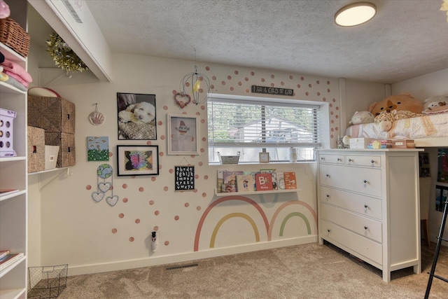 33348 Lakeview Ln, Valley, WA 99181 - recreation room featuring light colored carpet and a textured ceiling