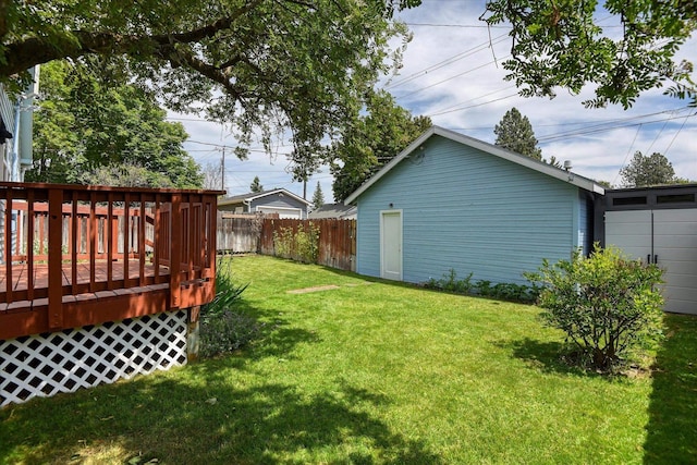 4526 N Walnut St, Spokane, WA 99205 - view of yard with a deck