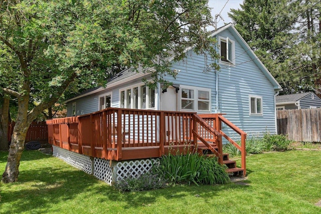 4526 N Walnut St, Spokane, WA 99205 - rear view of house featuring a wooden deck