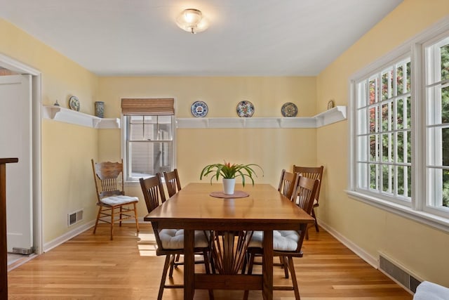 203 W 21st Ave, Spokane, WA 99203 - dining area with light wood-type flooring and baseboards