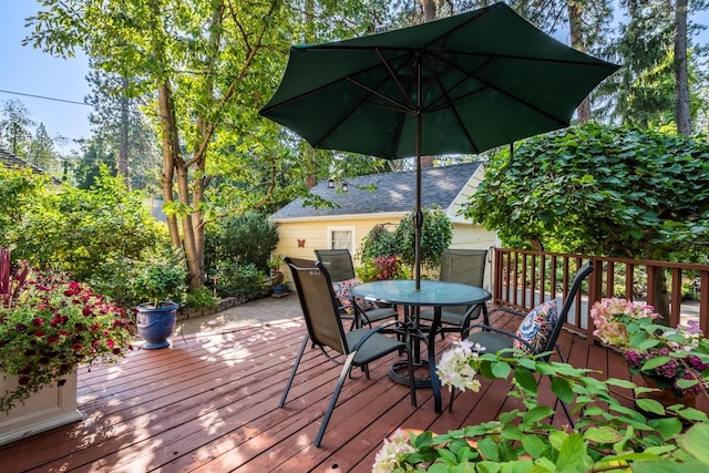 203 W 21st Ave, Spokane, WA 99203 - deck featuring outdoor dining area