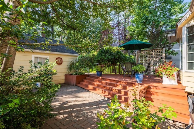 203 W 21st Ave, Spokane, WA 99203 - view of patio with a wooden deck