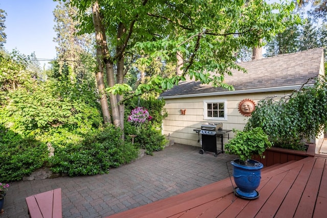 203 W 21st Ave, Spokane, WA 99203 - wooden terrace featuring area for grilling and a patio area