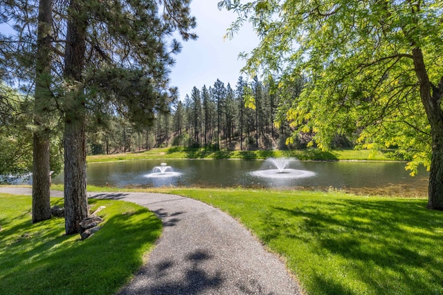 7106 S Moran View St, Spokane, WA 99224 - view of community with a water view and a yard