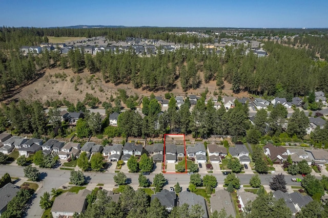 7106 S Moran View St, Spokane, WA 99224 - aerial view of property's location featuring nearby suburban area and property boundaries highlighted
