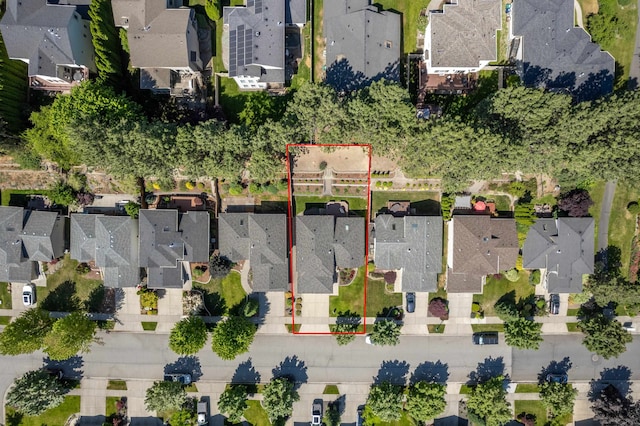 7106 S Moran View St, Spokane, WA 99224 - aerial view of residential area with property boundaries highlighted