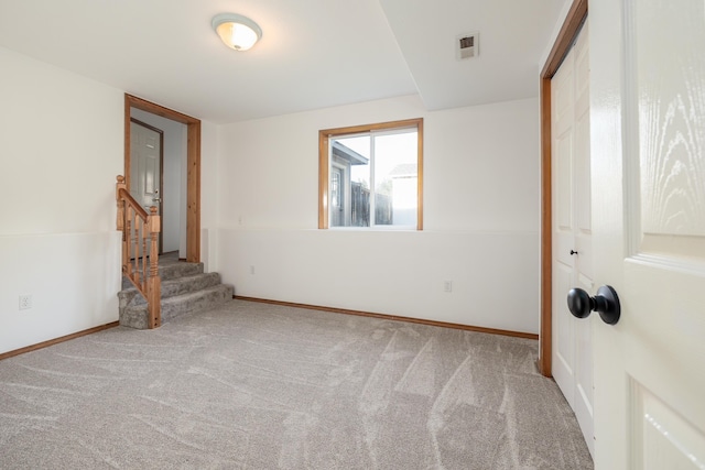 5622 E Sheffield, Colbert, WA 99005 - carpeted spare room featuring stairway and baseboards