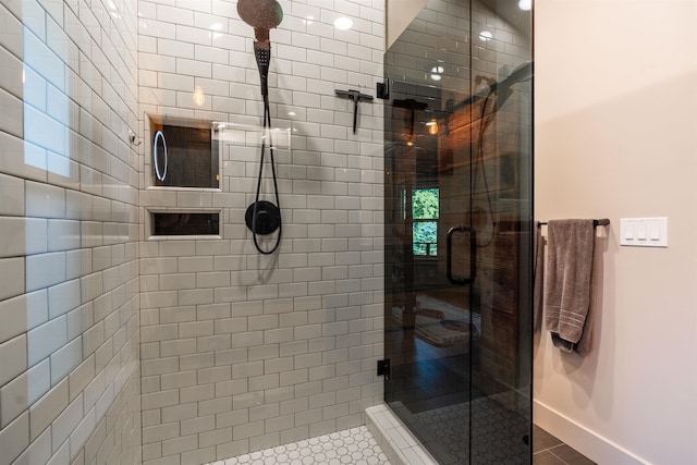 210 3rd St, Dover, ID 83825 - bathroom with a shower stall and baseboards