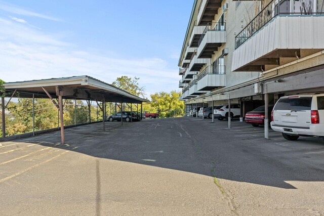 214 W 6th Ave Apt 201, Spokane, WA 99204 - covered parking lot with stairs