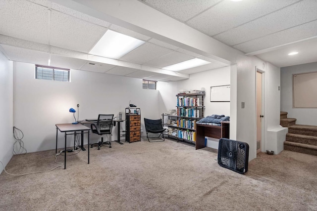 6204 N Oxford Dr, Spokane, WA 99208 - home office with carpet floors and healthy amount of natural light