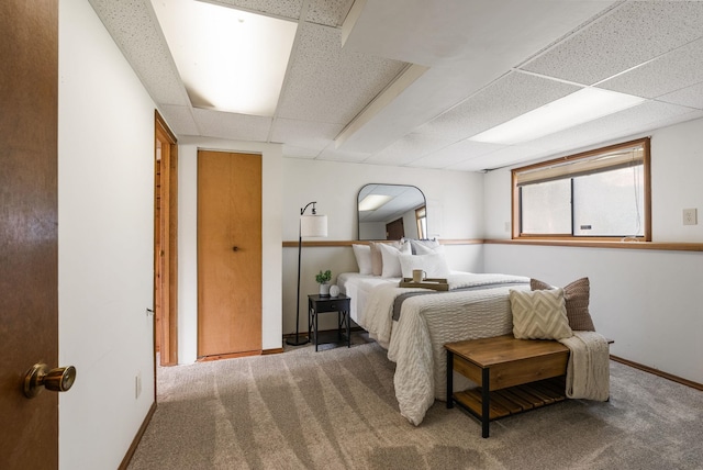 10818 N Humboldt Dr, Spokane, WA 99218 - carpeted bedroom featuring a paneled ceiling and baseboards