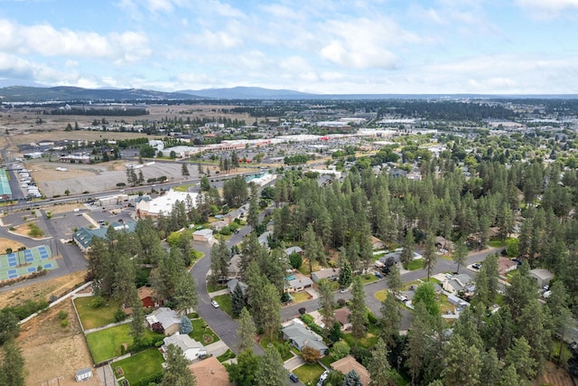 10818 N Humboldt Dr, Spokane, WA 99218 - aerial view of property and surrounding area with a mountain backdrop