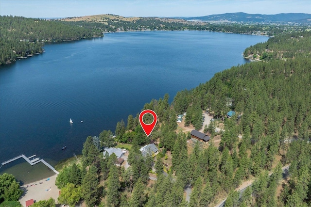 2008 S Zephyr Rd, Liberty Lake, WA 99019 - view of property location featuring a water and mountain view