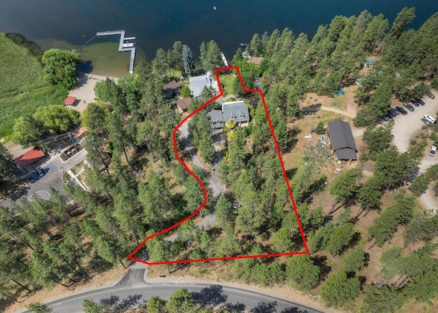 2008 S Zephyr Rd, Liberty Lake, WA 99019 - aerial view of property's location with property parcel outlined