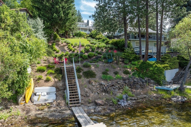 2008 S Zephyr Rd, Liberty Lake, WA 99019 - view of yard with stairs