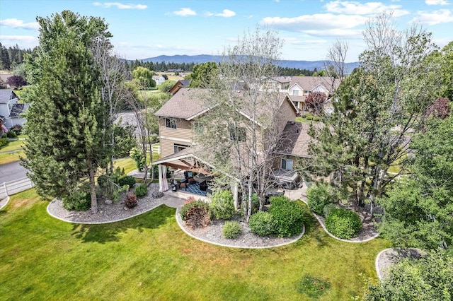 2813 S Steen Ln, Greenacres, WA 99016 - view from above of property with a mountainous background