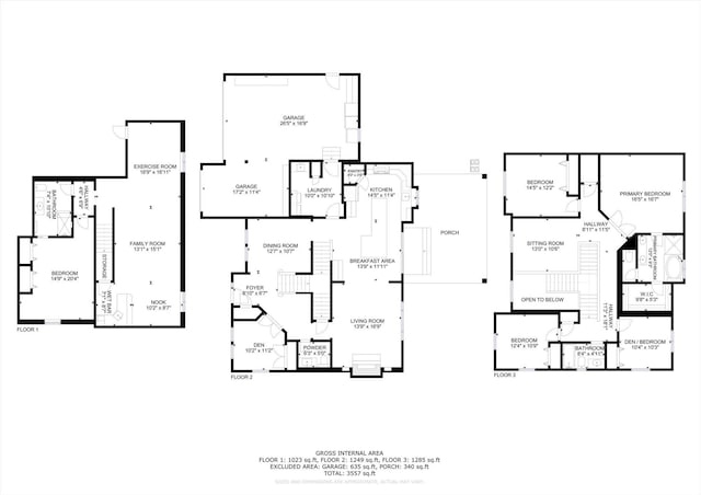 2813 S Steen Ln, Greenacres, WA 99016 - view of floor plan / room layout
