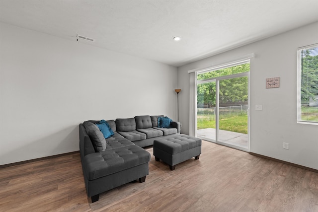 419 E E St, Deer Park, WA 99006 - living area with wood finished floors and recessed lighting