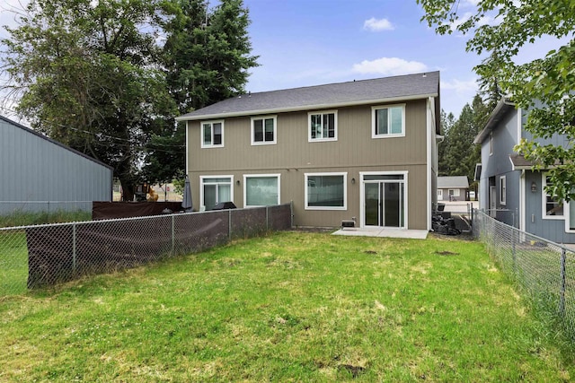 419 E E St, Deer Park, WA 99006 - back of property with a fenced backyard
