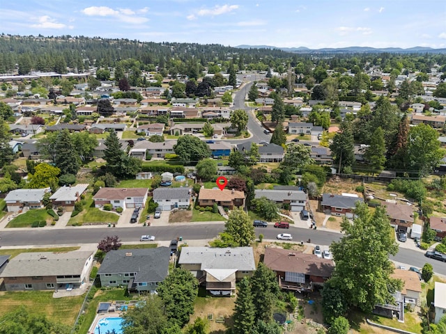 5704 N Sutherlin St, Spokane, WA 99205 - aerial perspective of suburban area featuring mountains