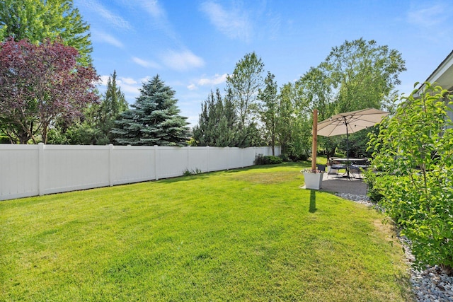 2808 E 62nd Ln, Spokane, WA 99223 - fenced yard with a patio