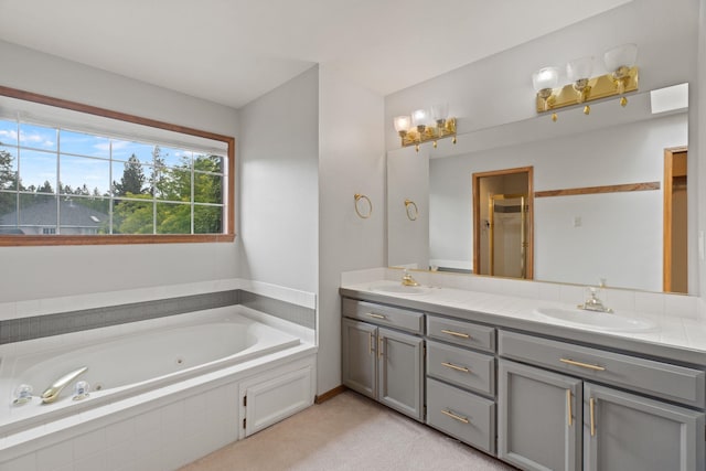 13419 N Whitehouse Ct, Spokane, WA 99208 - full bath featuring double vanity and a jetted tub
