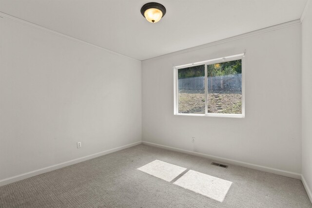 18108 E Crescent Dr, Greenacres, WA 99016 - carpeted spare room with baseboards and crown molding