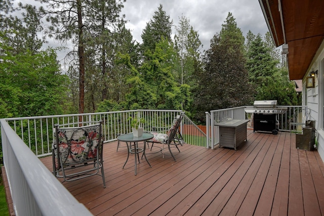 1026 W Bellwood Dr, Spokane, WA 99218 - deck featuring area for grilling