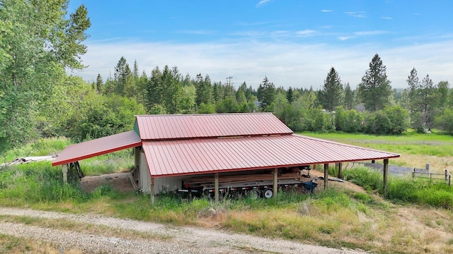 42503 N Regal Rd, Elk, WA 99009 - view of outdoor structure featuring a forest view