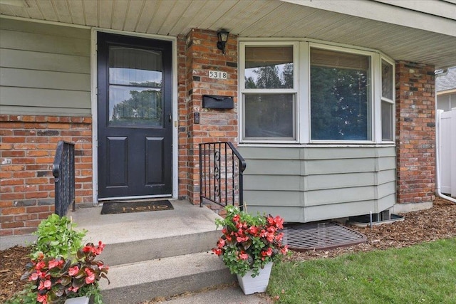 5318 N Walnut St, Spokane, WA 99205 - doorway to property with brick siding