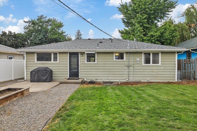 5318 N Walnut St, Spokane, WA 99205 - rear view of house featuring a patio area and a shingled roof