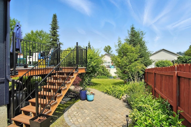116 W Bristol Ave, Spokane, WA 99224 - view of yard featuring stairway and a patio