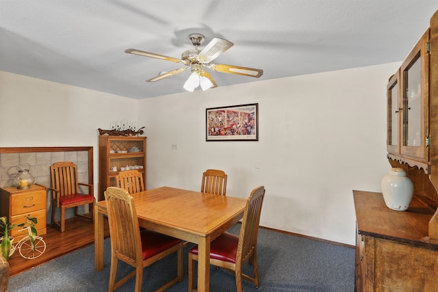 6519I Myrtle Dr, Nine Mile Falls, WA 99026 - dining room with ceiling fan and carpet floors