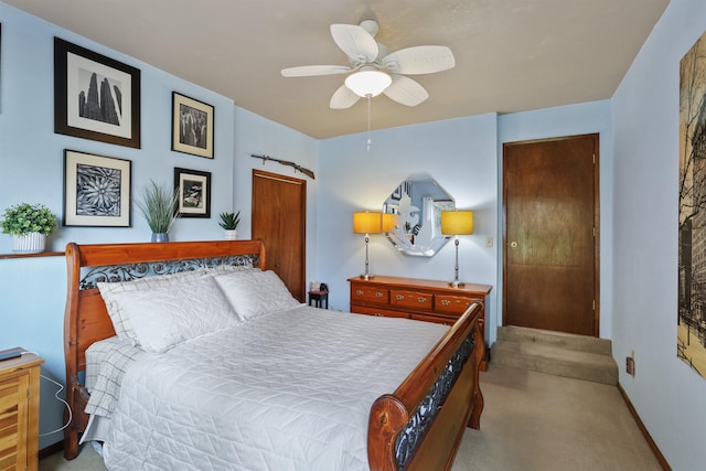 6519I Myrtle Dr, Nine Mile Falls, WA 99026 - bedroom with baseboards and ceiling fan