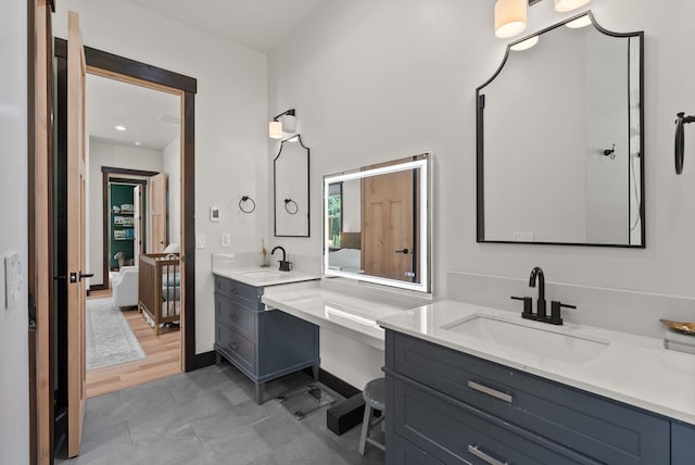 7617 S Cedar Rd, Spokane, WA 99224 - full bath featuring ensuite bath, two vanities, and tile patterned flooring