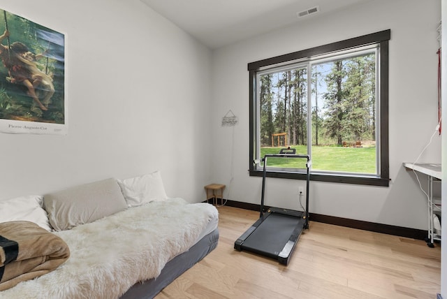 7617 S Cedar Rd, Spokane, WA 99224 - bedroom featuring light wood-style flooring and baseboards